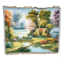 The Blanket Nook Bettzeug-Jacquard-Sofadecke – Vielseitige Picknickmatte für den Außenbereich, Bettdecke