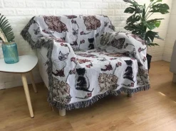 The Blanket Nook Bettzeug-Jacquard-Sofadecke – Vielseitige Picknickmatte für den Außenbereich, Bettdecke