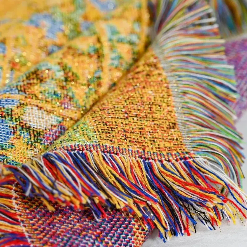 Wrap u0026 Relax Bettzeug-Jacquard-Wandteppich-Überwurfdecke – dekorativer Akzent für ein gemütliches Wohnzimmer