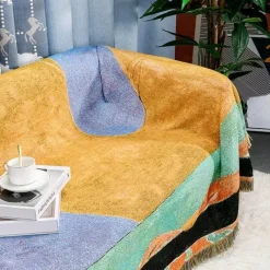 Snug u0026 Soft Bettzeug-Jacquard-Wandteppichdecke – dekorative gewebte Überwurfdecke