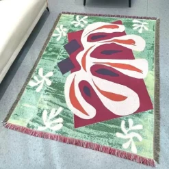 Snug u0026 Soft Bettzeug-Jacquard-Wandteppichdecke – dekorative gewebte Überwurfdecke