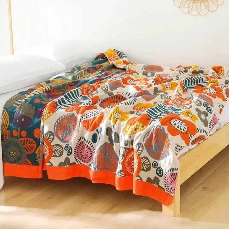 Cozy Haven Bettzeug-Japanische Baumwollgaze-Decke - Weiche, atmungsaktive Sommerdecke