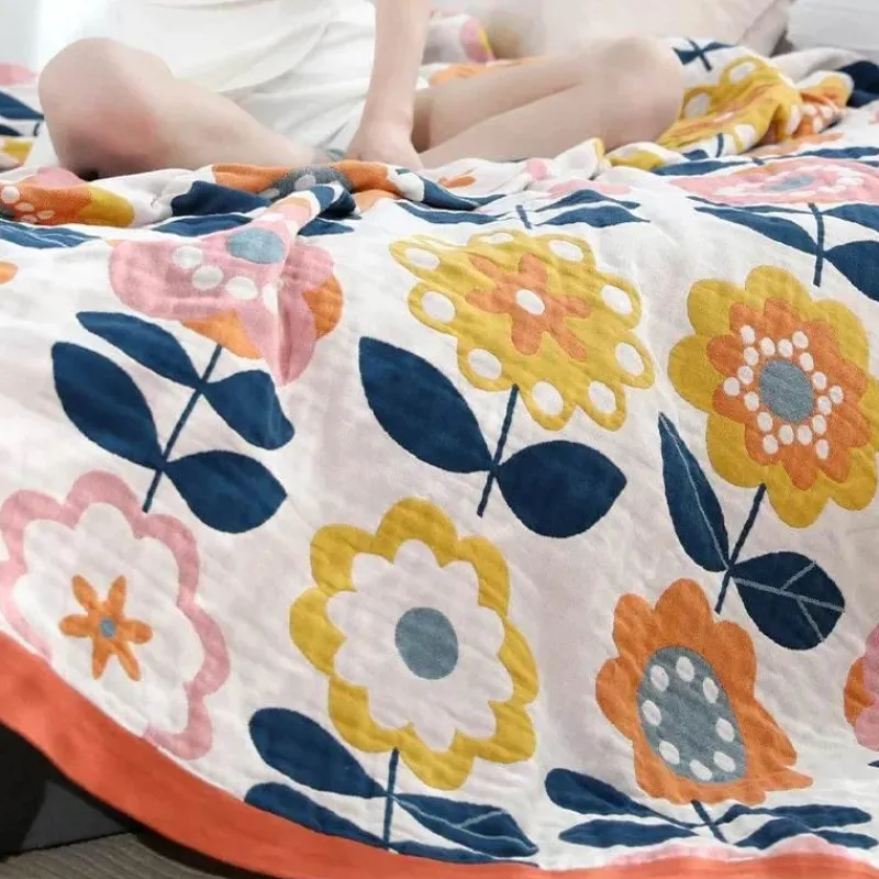 Cozy Haven Bettzeug-Japanische Baumwollgaze-Decke - Weiche, atmungsaktive Sommerdecke