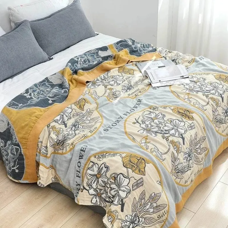 Cozy Haven Bettzeug-Japanische Baumwollgaze-Decke - Weiche, atmungsaktive Sommerdecke