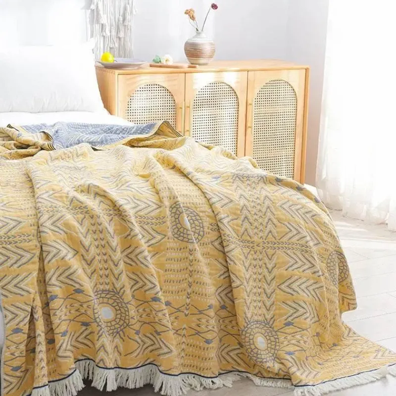 Cozy Haven Bettzeug-Japanische Baumwollgaze-Decke - Weiche, atmungsaktive Sommerdecke