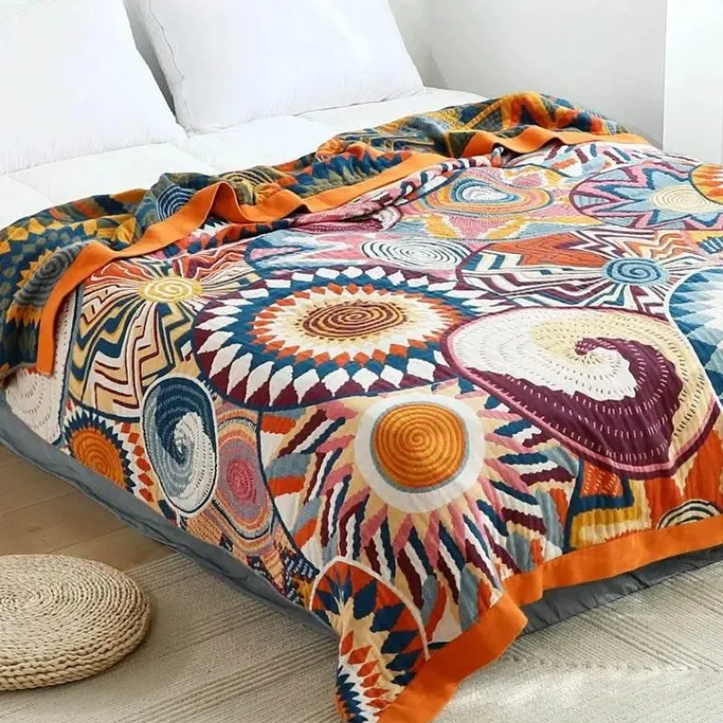 Cozy Haven Bettzeug-Japanische Baumwollgaze-Decke - Weiche, atmungsaktive Sommerdecke