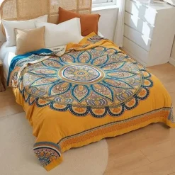 Cozy Haven Bettzeug-Japanische Baumwollgaze-Decke - Weiche, atmungsaktive Sommerdecke