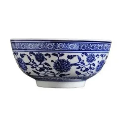 Elegance at the Table Küche & Esszimmer-Japanische blau-weiße Nudel aus Keramik – elegantes Geschirr