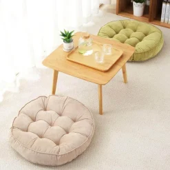 Plush Perch Bettzeug-Japanische Bodenkissen – Einfache Sitzkissen