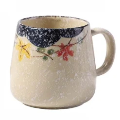 The Decor Haven Küche & Esszimmer-Japanische handgefertigte Keramiktassen – Retro-Design