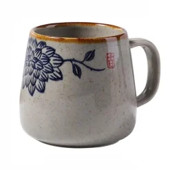 The Decor Haven Küche & Esszimmer-Japanische handgefertigte Keramiktassen – Retro-Design