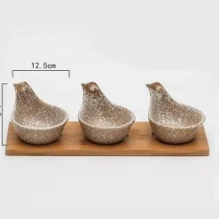 The Culinary Kit Küche & Esszimmer-Japanische Snackschalen aus Keramik – Kreatives Geschirr für Vorspeisen