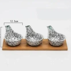 The Culinary Kit Küche & Esszimmer-Japanische Snackschalen aus Keramik – Kreatives Geschirr für Vorspeisen