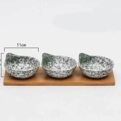 The Culinary Kit Küche & Esszimmer-Japanische Snackschalen aus Keramik – Kreatives Geschirr für Vorspeisen