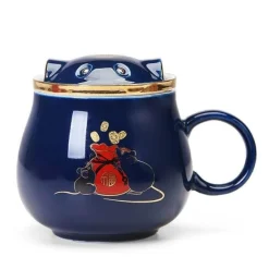 The Cozy Mug Küche & Esszimmer-Japanische Tee-Ei-Tassen aus Keramik – Elegantes Teezubereitungsset