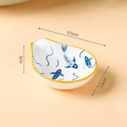 Plates u0026 More Küche & Esszimmer-Japanischer Keramik-Soßenteller - Porzellan-Snackteller