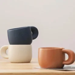 Plates u0026 More Küche & Esszimmer-Japanisches Kaffeetassen-Set aus Steingut – 280 ml Frühstückstassen fürs Büro