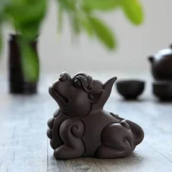 The Cozy Mug Küche & Esszimmer-Japanisches Kröten-Teehaustier-Set – Kreative Keramik für Teeliebhaber