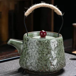 Plates u0026 More Küche & Esszimmer-Japanisches Teekannenset im Retro-Stil – Keramik-Kungfu-Teekanne mit Tassen