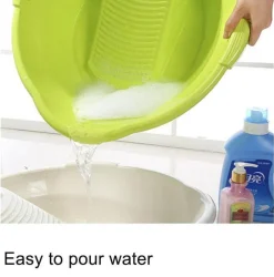 The Blissful Bath Badezimmer-Japanisches Waschbrett – Traditionelles Handwäschebrett