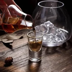 Plates u0026 More Küche & Esszimmer-Japanisches Weinflaschen- und Becherset aus Glas mit Stövchen – elegantes Trinkgeschirr für besondere Anlässe