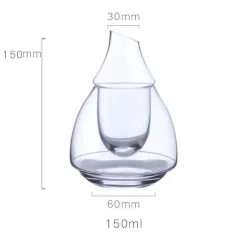 Plates u0026 More Küche & Esszimmer-Japanisches Weinflaschen- und Becherset aus Glas mit Stövchen – elegantes Trinkgeschirr für besondere Anlässe