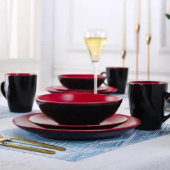 Elegance at the Table Küche & Esszimmer-Jocasta Porzellan-Geschirrset – Elegantes Essgeschirr