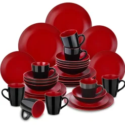 Elegance at the Table Küche & Esszimmer-Jocasta Porzellan-Geschirrset – Elegantes Essgeschirr