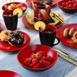 Elegance at the Table Küche & Esszimmer-Jocasta Porzellan-Geschirrset – Elegantes Essgeschirr