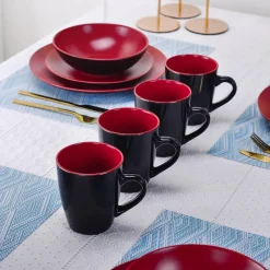 Elegance at the Table Küche & Esszimmer-Jocasta Porzellan-Geschirrset – Elegantes Essgeschirr