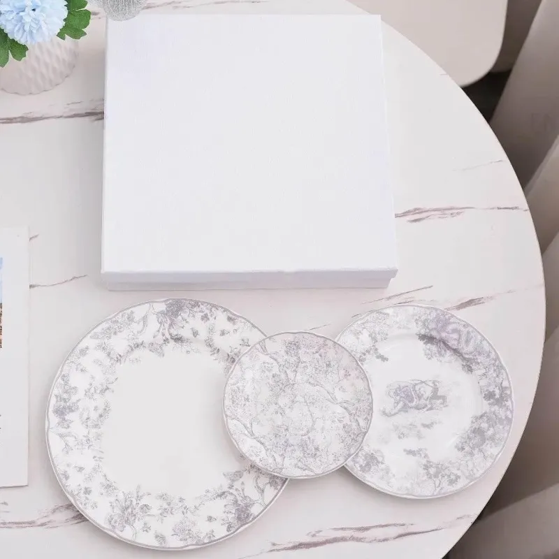 Elegance at the Table Küche & Esszimmer-Jungle Bone China Geschirrset Elegante Teller & Servierplatten