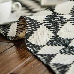 Fine Table Threads Küche & Esszimmer-Jute-Tischläufer mit Quasten – rustikaler Akzent für die Inneneinrichtung