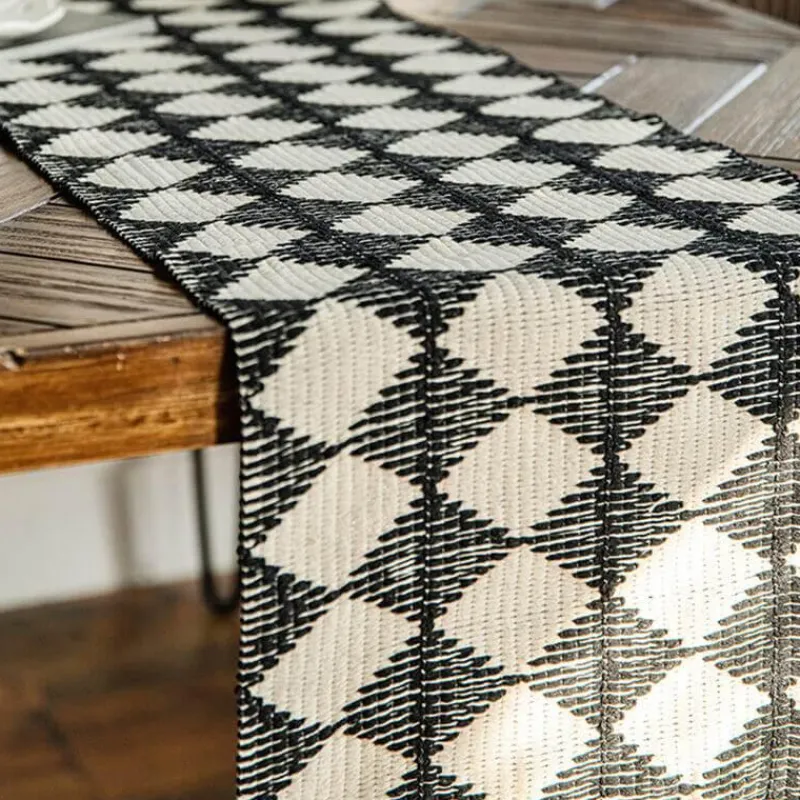 Fine Table Threads Küche & Esszimmer-Jute-Tischläufer mit Quasten – rustikaler Akzent für die Inneneinrichtung