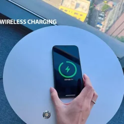 Cozy Living Beleuchtung|Möbel-Kabellose Ladelampe aus Holz – sanft leuchtendes Schreibtischlicht