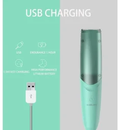 Kinder The Decor Haven Kinderwagen & Zubehör-Kabelloser Babyhaarschneider – Kompaktes Vakuum-Design