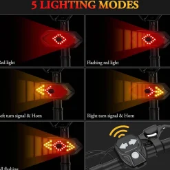 Decor Fahrräder & Verkehr-Kabelloser LED-Fahrradblinker - Sicherheitsanzeigeleuchte