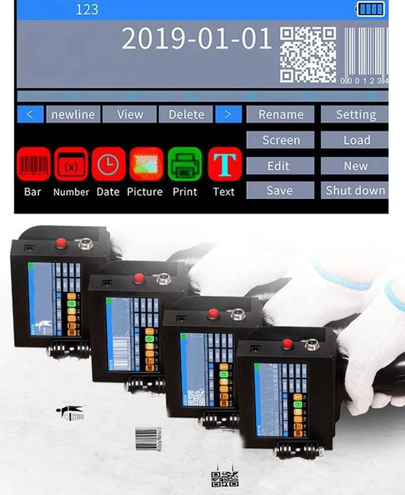 Cozy Living Outdoor & Garten|Heimwerkzeuge-Kabelloser Mini-Handdrucker – Automatisches tragbares Druckgerät