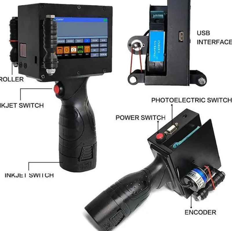 Cozy Living Outdoor & Garten|Heimwerkzeuge-Kabelloser Mini-Handdrucker – Automatisches tragbares Druckgerät