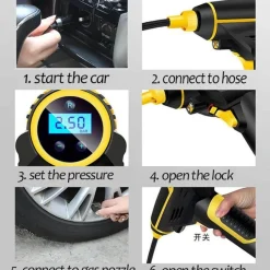 Wild u0026 Free Gear Automobilindustrie|Fahrräder & Verkehr-Kabelloser tragbarer Autoreifenfüller - Digitaler Luftkompressor