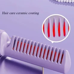 PureGlow Frauenpflege|Körperpflege-Kabelloser tragbarer Haarstylerkamm – Anti-Verbrennungs-Design