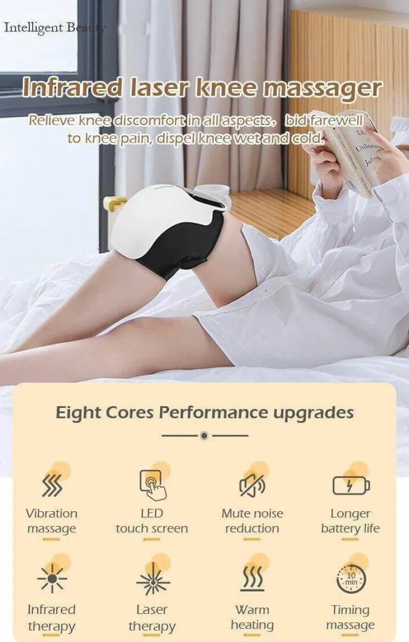 The Relaxation Nook Gesundheits-Gadgets|Gesundheits- Und Entspannungstools-Kabelloses Kniemassagegerät – Elektrisches Gerät zur Schmerzlinderung