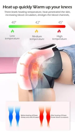 The Relaxation Nook Gesundheits-Gadgets|Gesundheits- Und Entspannungstools-Kabelloses Kniemassagegerät – Elektrisches Gerät zur Schmerzlinderung