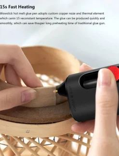 Cozy Living Heimwerkzeuge-Kabelloses, wiederaufladbares Klebestift-Set – Vielseitiges Klebewerkzeug zum Basteln