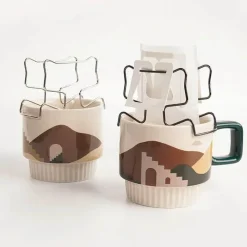 Tom Küche & Esszimmer-Kaffeefilterhalter aus Edelstahl – Küchenorganizer zum Aufbrühen