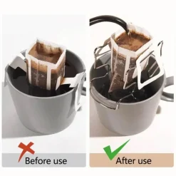 Tom Küche & Esszimmer-Kaffeefilterhalter aus Edelstahl – Küchenorganizer zum Aufbrühen