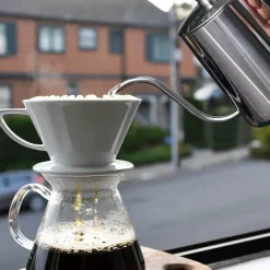 Tom Küche & Esszimmer-Kaffeekessel mit Schwanenhals aus Edelstahl – Präzisions-Tropfkanne zum Brühen