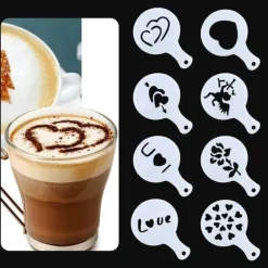 The Cozy Mug Küche & Esszimmer-Kaffeekuchen-Schablonen – 8-teiliges Backset