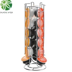 Tom Küche & Esszimmer-Kaffeepadhalter – Metallgestell für 18 Nespresso Dolce Gusto Kapseln