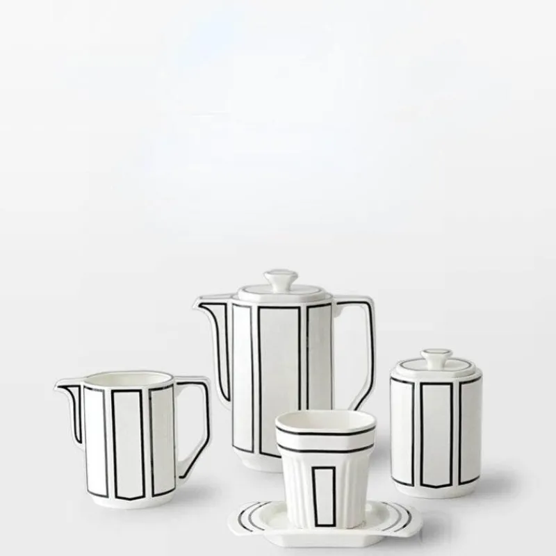The Cozy Mug Küche & Esszimmer-Kaffeeservice aus Keramik im koreanischen 2D-Art-Stil