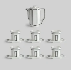 The Cozy Mug Küche & Esszimmer-Kaffeeservice aus Keramik im koreanischen 2D-Art-Stil